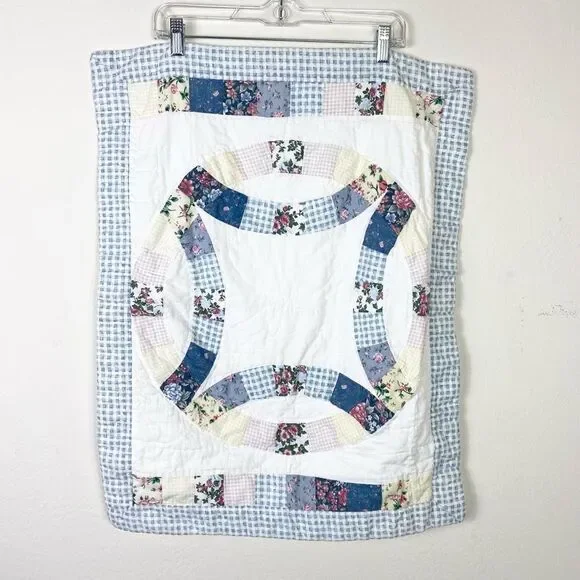 Vintage Style White Quilted Patchwork Pillow Case Cover - Picture 1 of 4